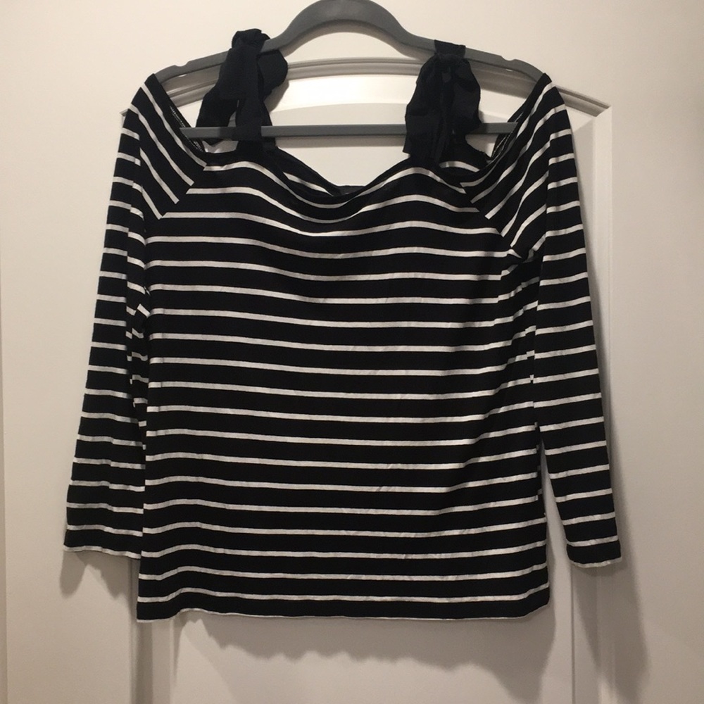 Topshop Cold Shoulder Top with Ties